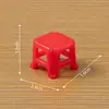 Modelo de Taburete Plegable Creativo en Miniatura para Micro Paisajes, Accesorio de Decoración DIY para Casa de Muñecas, Adorno de Resina para Escritorio Mini