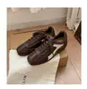 Tênis casuais femininos Forrest Gump de sola macia, novo estilo retrô para 2026, com salto oculto, design de cadarço, blocos de cor, tênis atléticos confortáveis para mulheres