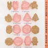 Juego de cortadores de galletas, diseño de dibujos animados, para uso doméstico, incluye moldes de repujado 3D para hacer galletas, fondant y otros productos horneados