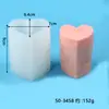 Molde de Cola de Cristal DIY Coração Quadrado Cilindro 3 Tipos de Atmosfera Romântica para o Dia dos Namorados Molde de Vela Molde de Silicone para Bolo