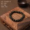 Pulsera de Ágata Roja Natural para Hombre al por Mayor, Pulsera de Piedra Negra con Cuentas de Buda de Seis Caracteres Grabadas para Mujer, Joyería de Mano Retro Estilo Étnico al por Mayor