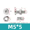 Tornillo y Tuerca Combinación de Dos Piezas para Máquina de Mascarillas y Luminarias, Acero Inoxidable 304 Tornillo y Tuerca