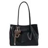 Colección de otoño 2026 transfronteriza: bolso cruzado casual retro liso de uso diario, bolso tote de gran capacidad para ir al trabajo