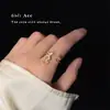 Anillo de Dedo Índice de Zirconia Estilo Lujo Accesible Francés Chapado en Oro de 18K Anillo de Mariposa Súper Hada Dulce Elegante Sentido de Nicho de Gama Alta Femenino