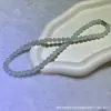 Conjunto de Tres Piezas de Collar, Pulsera y Aretes de Perlas Redondas de Jade Hetian de Mina Antigua Natural - Un Regalo para Madres, Abuelas y Madres Mayores en el Día de la Madre