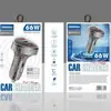 Cargador de Coche Transparente Popular Transfronterizo con Tres Puertos, Adaptador de Encendedor de Cigarrillos de Carga Rápida PD+ Doble USB, Cargador de Coche Uno a Tres