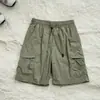 250617002 Shorts Cargo Casuais de Secagem Rápida de Estilo Igual para Casais de Verão ao Ar Livre, Leves e Versáteis para Roupas de Trabalho