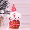 Decoraciones Navideñas Bolsa de Embalaje para Manzana de Nochebuena Bolsa Creativa de Regalo de Manzana de Muñeco de Nieve Regalo Regalo de Navidad