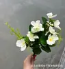 Decoração de Coluna Romana Retrô Estilo Europeu com Flor de Glória da Manhã Artificial Amazon Transfronteiriça para Decoração de Casa ao Ar Livre e Sala de Estar