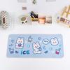 Ins desenhos animados grande impermeável urso pequeno coelho mesa tapete mouse pad estudante dormitório desktop mat bonito coração da menina