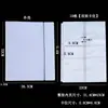 Carpeta A4 libro de tarjetas página interior película protectora bolsa transparente de hojas sueltas clip para tarjetas compartimento bolsa de almacenamiento multitaladro clip para cartas abierto