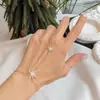 Aliexpress Más Vendido Pulsera de Manoplas de Estrella Estilo Bohemio Simple Europeo y Americano Pulsera de Pedrería Pulsera
