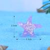 Decoración Bonsái de Planta Suculenta Accesorios de Acuario de Playa Adornos de Micropaisaje Estrella de Mar Estrella de Cinco Puntas Artesanías de Resina