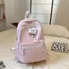 Mochila Versátil Estilo Universitario Personalizada Harajuku Japonés Simple Bolsa Escolar para Estudiantes Mochila Casual Americana para Viajes