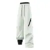 Pantalones de exterior tres en uno con forro polar y de plumón para hombre y mujer, cortavientos, impermeables, cálidos pantalones de plumón de invierno para montañismo y esquí