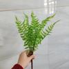 Variedad de pino helecho persa artificial Helecho 13 hojas material flexible de pegamento plástico planta verde bonsái planta artificial accesorios para pared