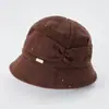 Sombrero de Pescador Punto de Inflamación de Mamá, sombrero de cubo plisado engrosado estilo japonés, nuevo sombrero a prueba de viento y cálido para otoño e invierno, sombrero de cubo versátil
