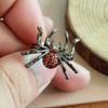 Anel de abertura Diablo Spider Ins Anel de dedo ajustável para dieta Design de nicho moderno e moderno Anel de luxo leve