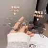 Gafas de sol de alta gama de moda con patillas incrustadas de diamantes, a la moda y con estilo, un imprescindible para un look natural, perfectas para fotografía callejera, iluminan el cutis, Gafas de sol con protección solar L
