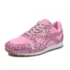 Zapatos de Mujer de Talla Grande para Comercio Exterior Zapatos Deportivos Casuales para Mujer 2025 Otoño Nuevos Tacones de Plataforma con Lentejuelas Zapatos Transpirables con Pedrería para Mujer