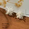 Pendientes de Plata de Ley 925 con Forma de Flor de Diente de León para Mujer 2025 Nuevo Diseño de Nicho Pendientes de Lujo Accesible Pendientes de Gama Alta