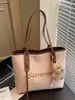 Bolso de Paja Tejida para Vacaciones en la Playa para Mujeres 2025 Nuevo Popular de Gran Capacidad Bolso de Hombro Moderno Bolso Tote de Moda para el Trabajo