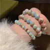Pulsera de Piedra Shoushan Pulsera Pequeña Fresca con Diseño de Cuentas 2024 Nuevas Explosiones Pulsera de Color Contrastante para Novia Accesorios para Mujer