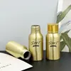 50ml Botella de Aluminio Dorada para Cosméticos Paquete Pequeño para Medicamentos Botella Vacía