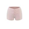 Shorts Casuais Cinza com Cintura Elástica Estilo Bm Americano para Mulheres Verão 2025 Cintura Baixa Sexy Hot Pants Calças Casuais para Casa