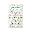 Sky Xiaohongshu Populares Pegatinas para Uñas Flor de Dedo Siete Estrellas Mariquita Bosque Pequeño Pegatinas 3D de Gelatina para Uñas