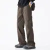 Pantalones de Trabajo para Hombre, Nuevo Estilo Primavera y Otoño, Marca Trendy Americana, Pantalones Casuales de Pierna Recta, Pantalones Funcionales para Senderismo al Aire Libre para Hombre