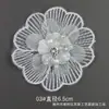 Suus Em Estoque Novo Bordado em Organza Costurado à Mão Lantejoula Strass Flor Tridimensional Acessório de Corsage Feminino Rendas para DIY