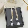 Pendientes Largos de Plata con Borlas de Diamantes Completos Super Brillantes, Populares en Línea, Hacen que el Rostro Parezca Más Delgado, Pendientes de Cadena Elegantes y Versátiles
