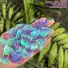 Joias DIY Lantejoulas de Concha Grandes de Furo Único 24mm Peças de Concha de Sereia Contas Douradas Pétalas Peças Coloridas