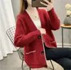 Jaqueta Suéter Versátil de Botão Único Nova Primavera e Outono 2025 para Mulheres Estilo Coreano Solta Pequeno Estilo Fragrante Cardigan de Tricô