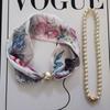 Fecho Magnético de Pérola Corrente para Clavícula Colar Longo Lenço para Mulheres Primavera e Verão Corrente Versátil para Suéter Nova Broche Luxo Leve