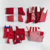 Colección de calcetines rojos de Año Nuevo Calcetines de boda iguales para hombres y mujeres Calcetines de algodón para mujer con patrón tridimensional regalo de calcetines de año de nacimiento