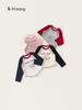 Roupa Infantil Youbao 2026 Nova Coleção Primavera e Outono Blusa Infantil Raglan Color Block Camiseta Manga Longa para Meninas