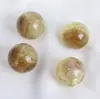 Cristal Branco Natural Bola Arco-Íris Aze Cor Explosiva Pedra Bruta Polida Sete Cores Luz Pulseira de Contas Únicas com Pingente de Pedra de Bolso