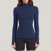 Ropa deportiva y de fitness europea y americana transfronteriza, chaqueta con cremallera, exportación rusa, top de manga larga para yoga y running de otoño/invierno