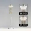 Tienda de ropa accesorios para maniquíes mujeres escaparate plataforma de medio cuerpo perchero de ropa muñeco falso maniquí de vestido de novia expositor