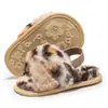 Sapatos Populares para Bebê Transfronteiriços, Brilho Fino da Moda, Pantufas Confortáveis de Pelúcia com Solado Macio, Sapatos Antiderrapantes para Bebês e Crianças Pequenas para Uso Interno Atacado