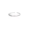 Anillo de Estrella Mate Estilo Coreano de Plata Pura S999 para Mujer, Diseño de Nicho, Estilo Simple Ins, Anillo Versátil y Apilable