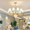 Novo Lustre Estilo Europeu 2024 Lâmpadas para Sala de Estar Atmosfera Casual Moderna de Luxo Casa Quarto Restaurante Lustre de Cristal