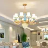 Candelabro de Estilo Europeo Nuevo 2024 Lámparas para Sala de Estar Ambiente de Lujo Moderno Casual Hogar Dormitorio Restaurante Candelabro de Cristal