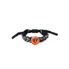 Pulseira Naruto Sharingan Unissex Trançada Acessórios Periféricos de Anime Estilo Casal Pingente Substituível