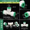 Conector Rápido 32Ppr Sin Fusión Térmica 1 pulgada a 6 Puntos Hilo Interior Enchufe Tipo Plug-In Pe/Pvc Sin Fusión Térmica Codo de Tres Vías Directo
