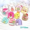 Canto bio desenho animado acrílico sem pino adesivo infantil grampo de cabelo diy coelho urso broche pronta entrega