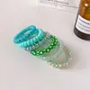 Elásticos de Cabelo Estilo Fio de Telefone Coloridos que Não Danificam o Cabelo, Elásticos de Cabelo Sem Marcas, Alta Elasticidade, Elásticos de Cabelo Não Esticáveis, Elásticos de Cabelo Estilo Conto de Fadas Estilo Floresta