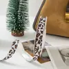 Cinta de Patrón de Agua de Leopardo de un Solo Lado Europea y Americana, Cinta de Moño Hecha a Mano para DIY, Cinta para Accesorios de Ropa, Cinta para Embalaje